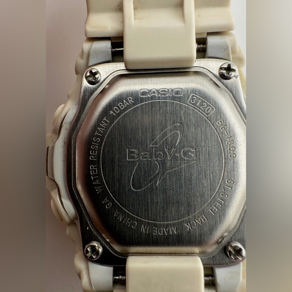 Casio BABY-G White Silicone World Time Watch BG1300-7WC Alarm Chronograph - Picture 6 of 6